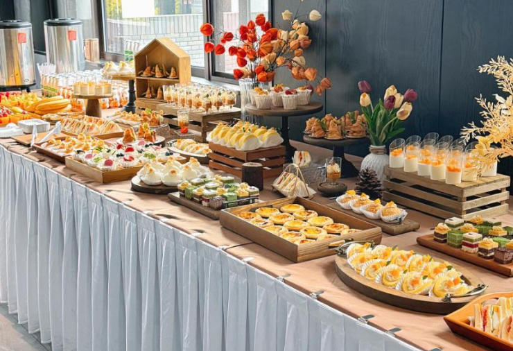 福田地产开业沙龙冷餐布置